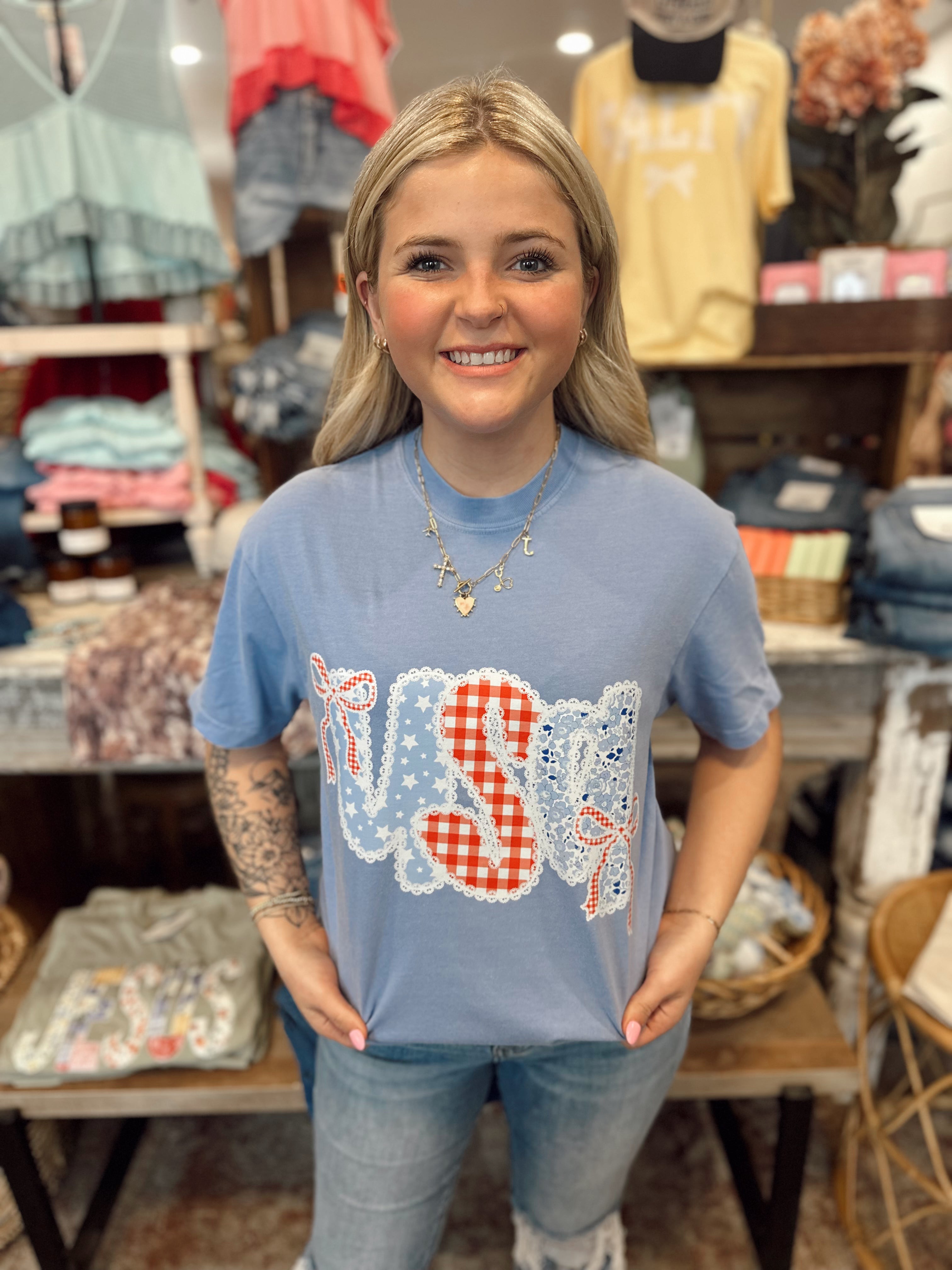 Lace USA Tee