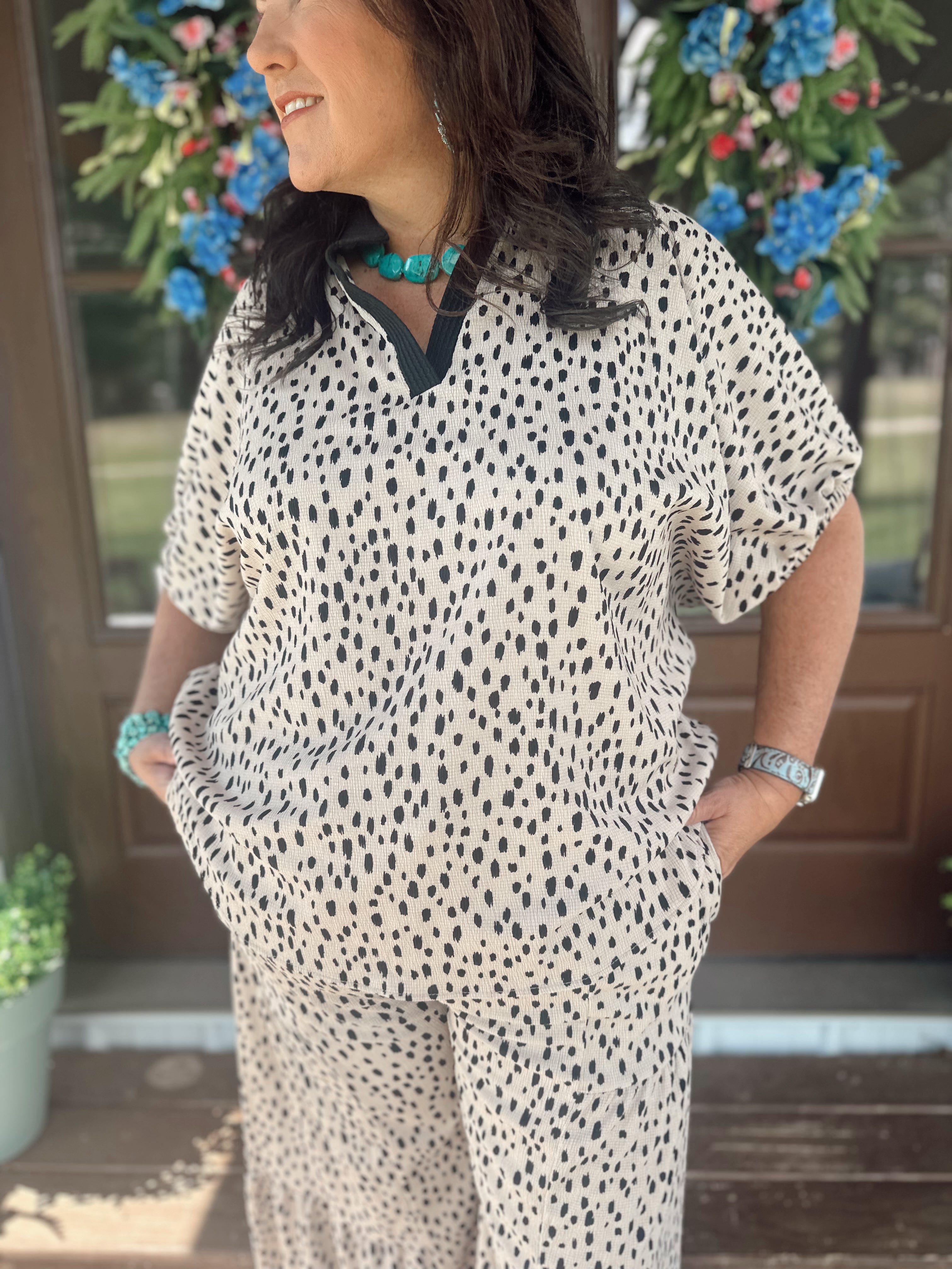 Amanda Leopard Blouse