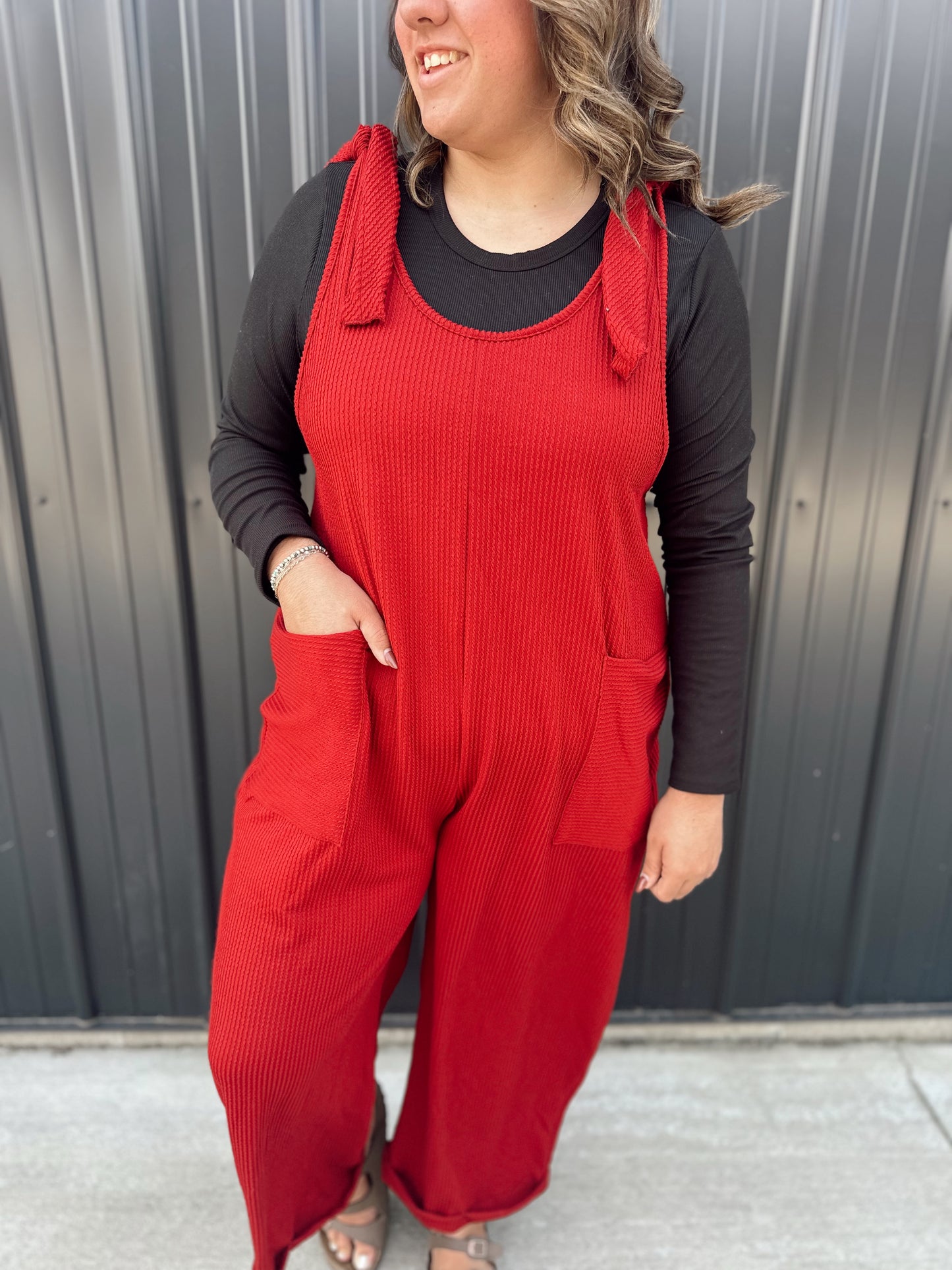 Burgundy Romper