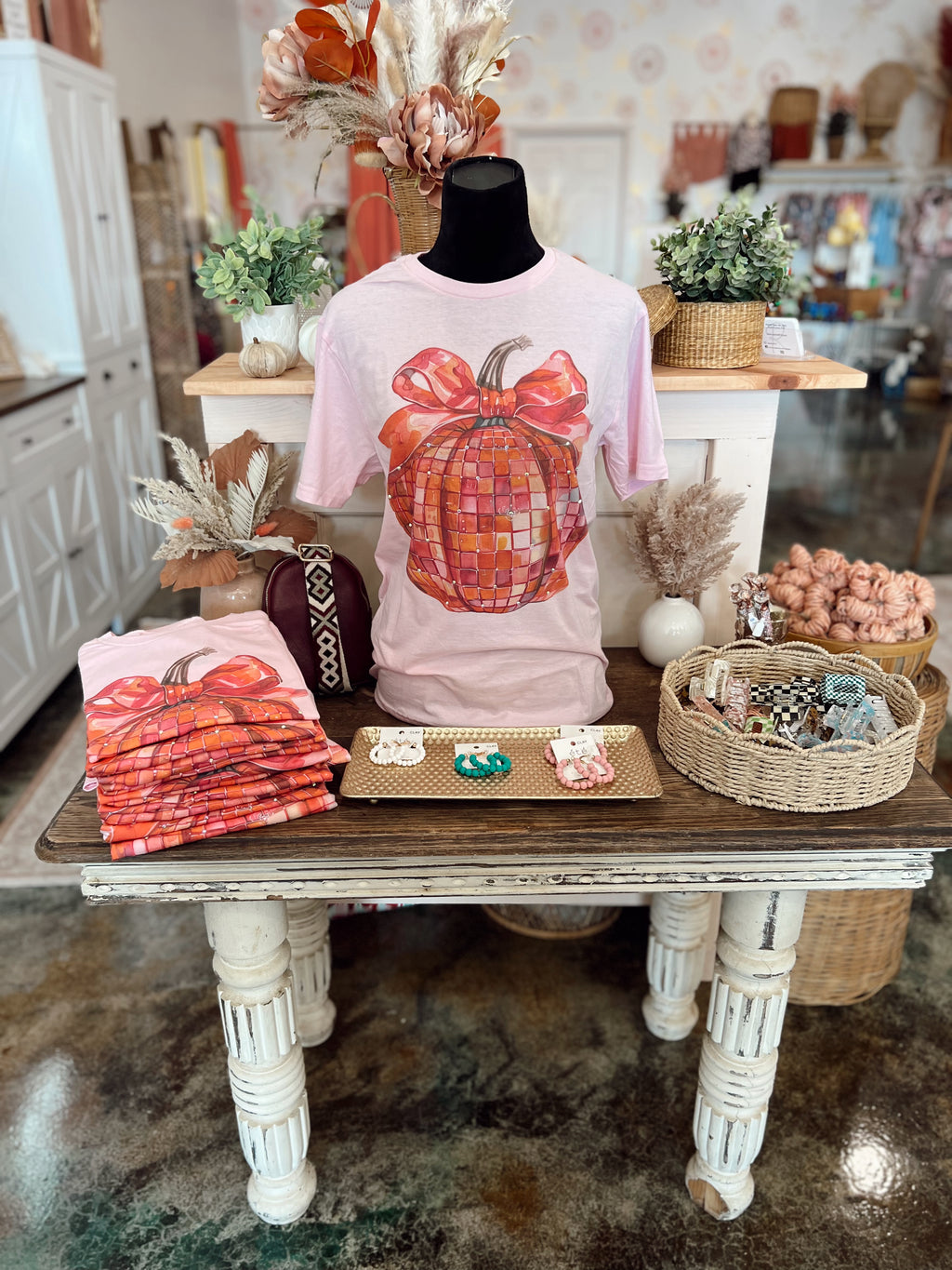 Pink Disco Pumpkin Tee