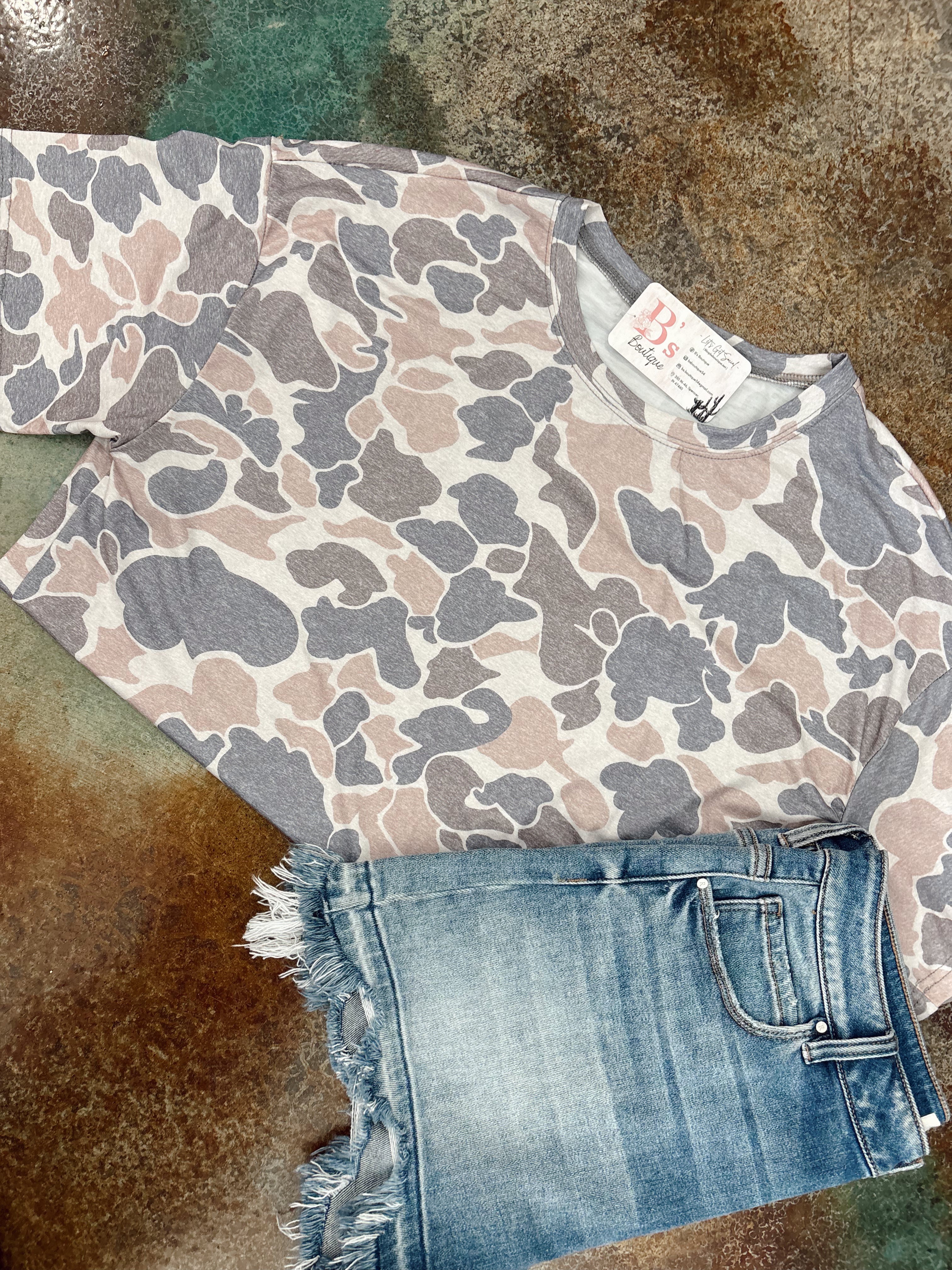 Oversized Camo Tee