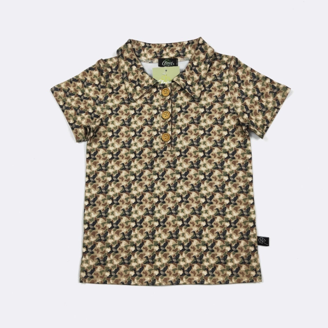 Camo duck Boy Collar shirt