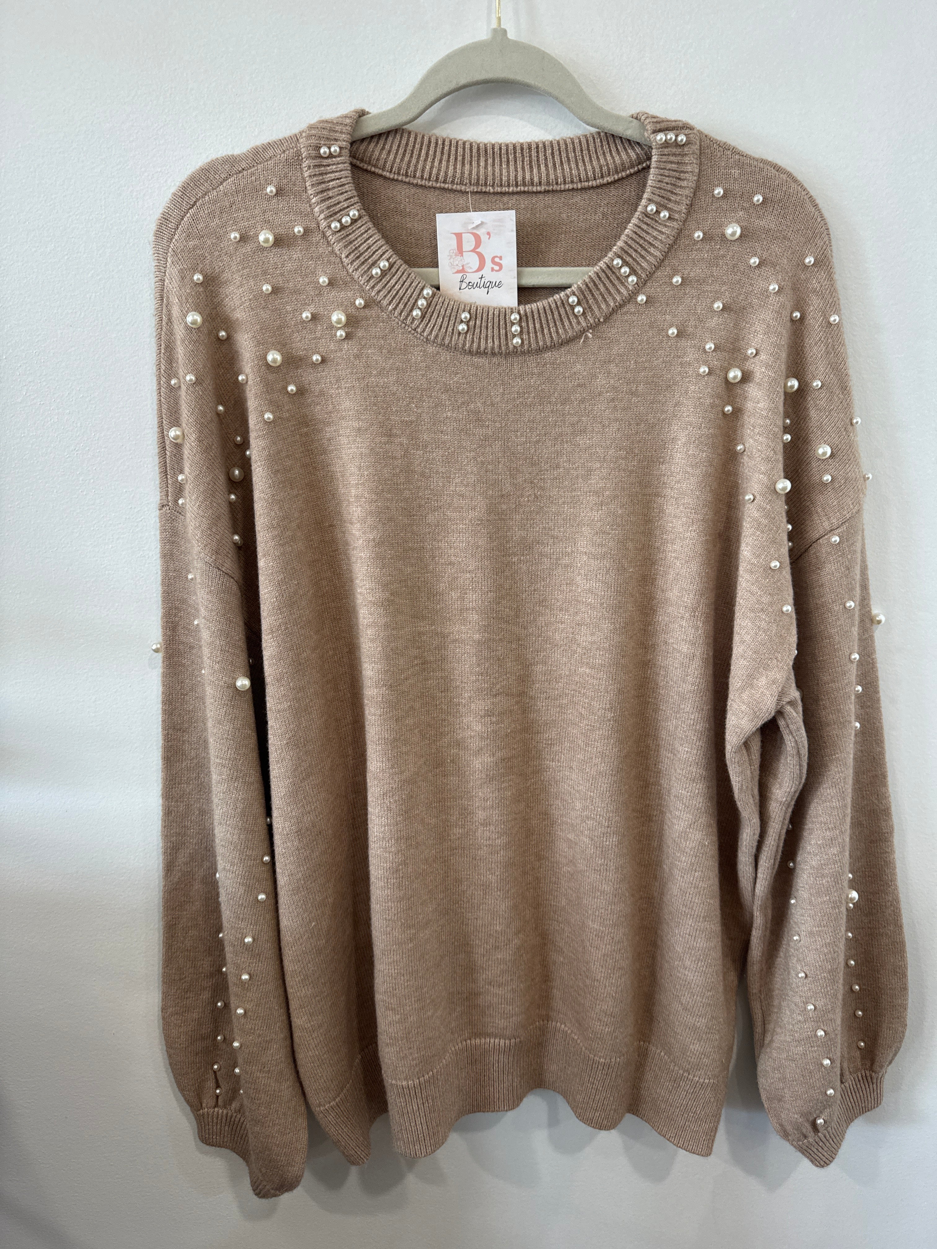 Smoke Grey Pearl Sweater