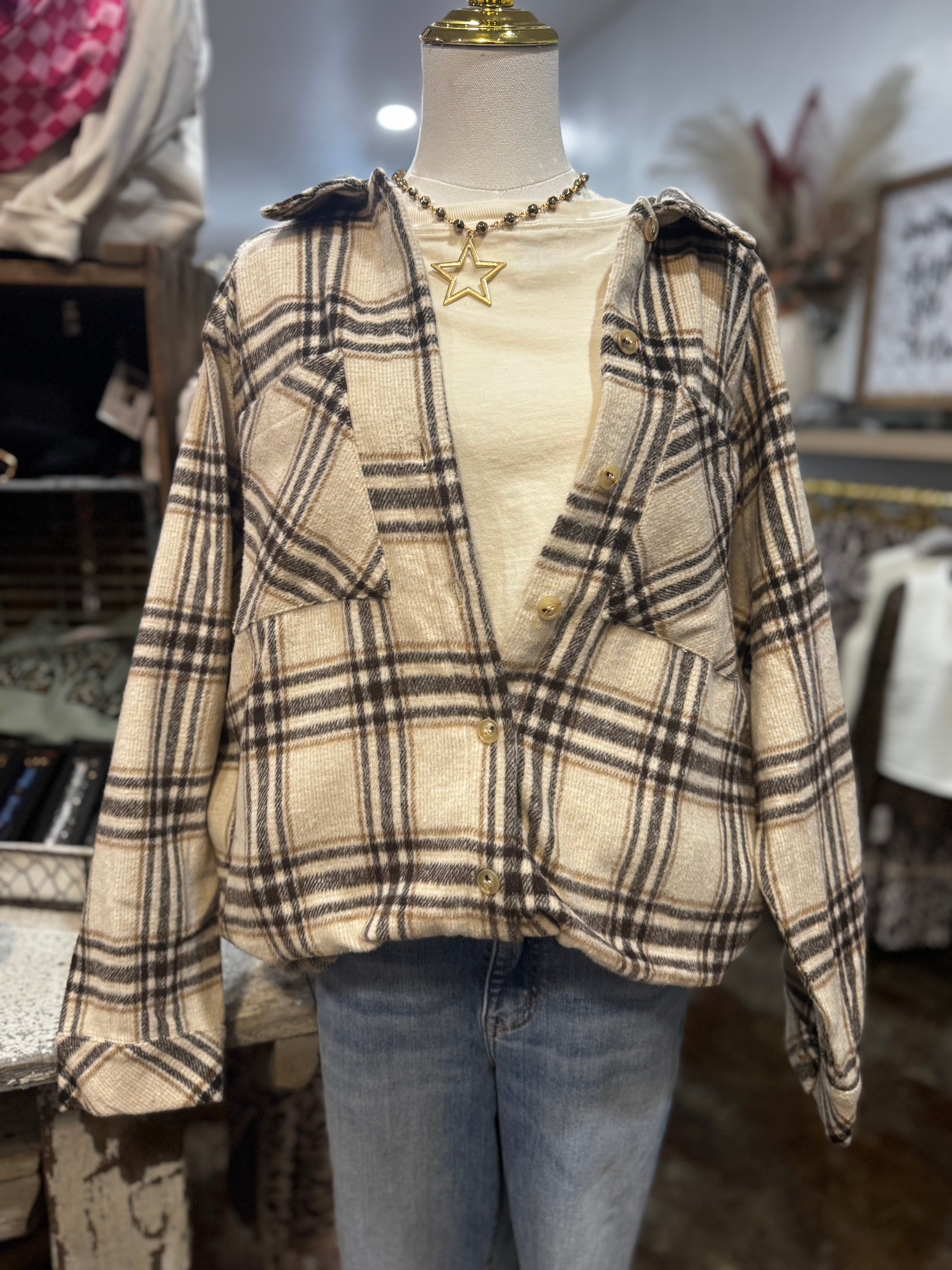 Honey Flannel Shacket