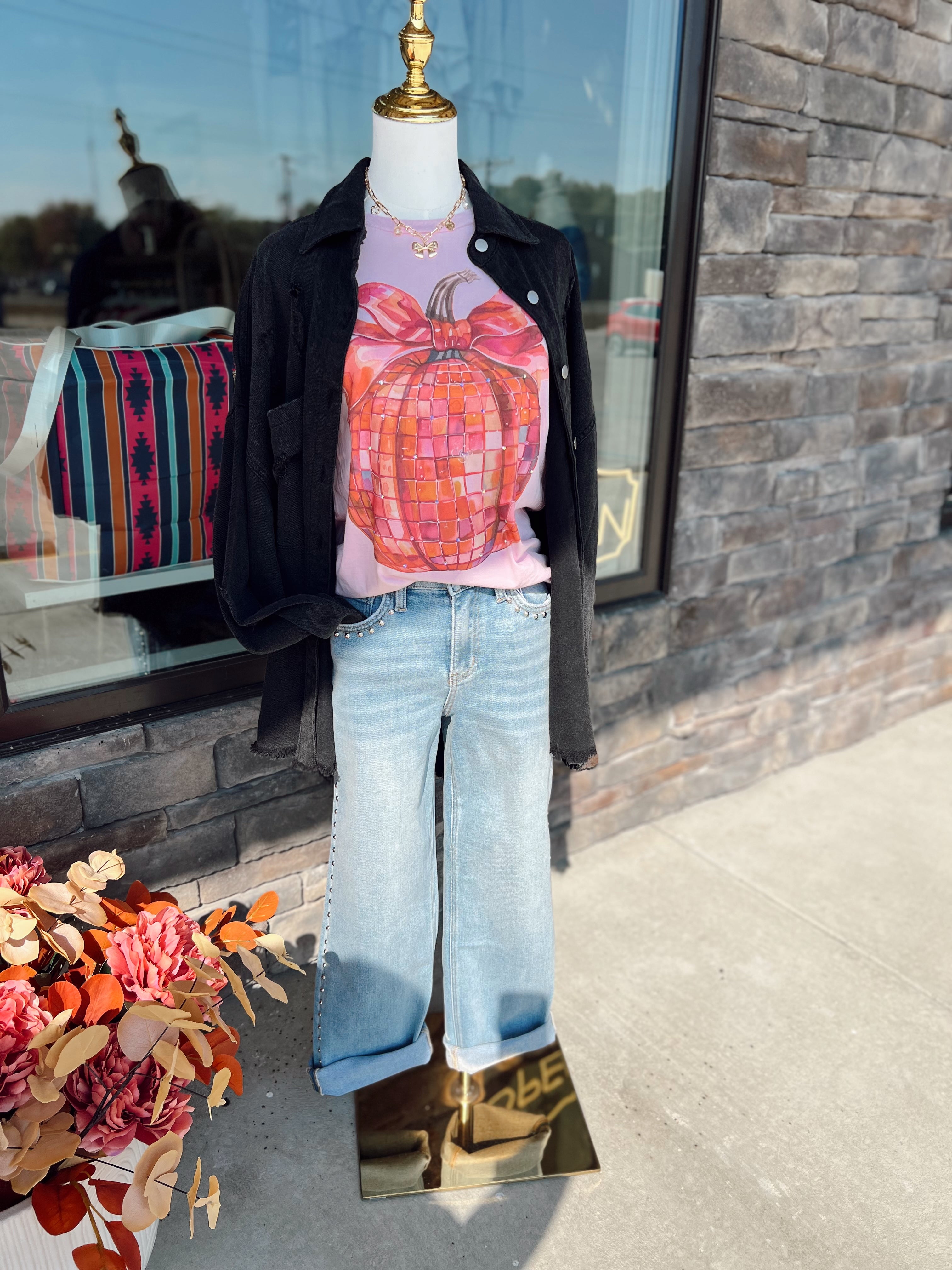 Pink Disco Pumpkin Tee