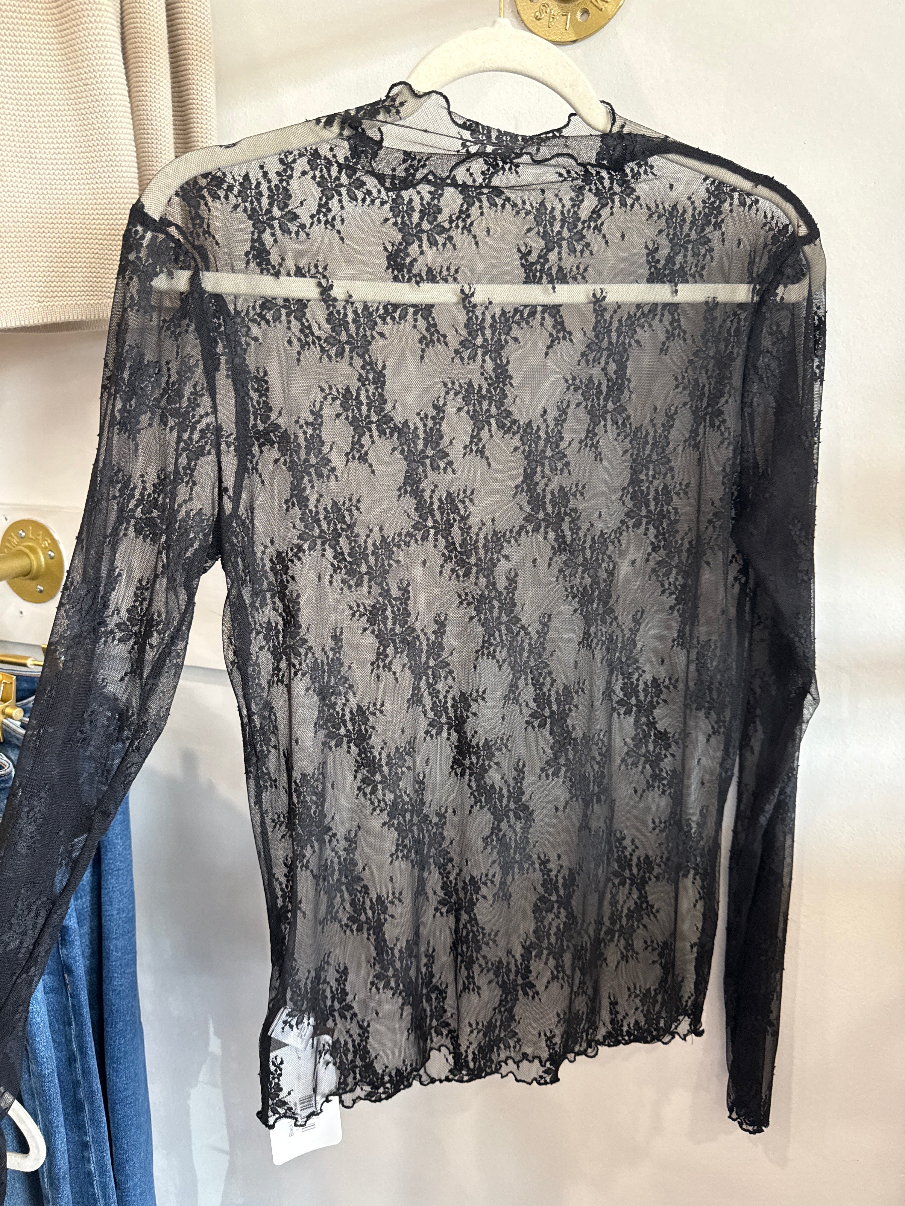 Black Lace Top