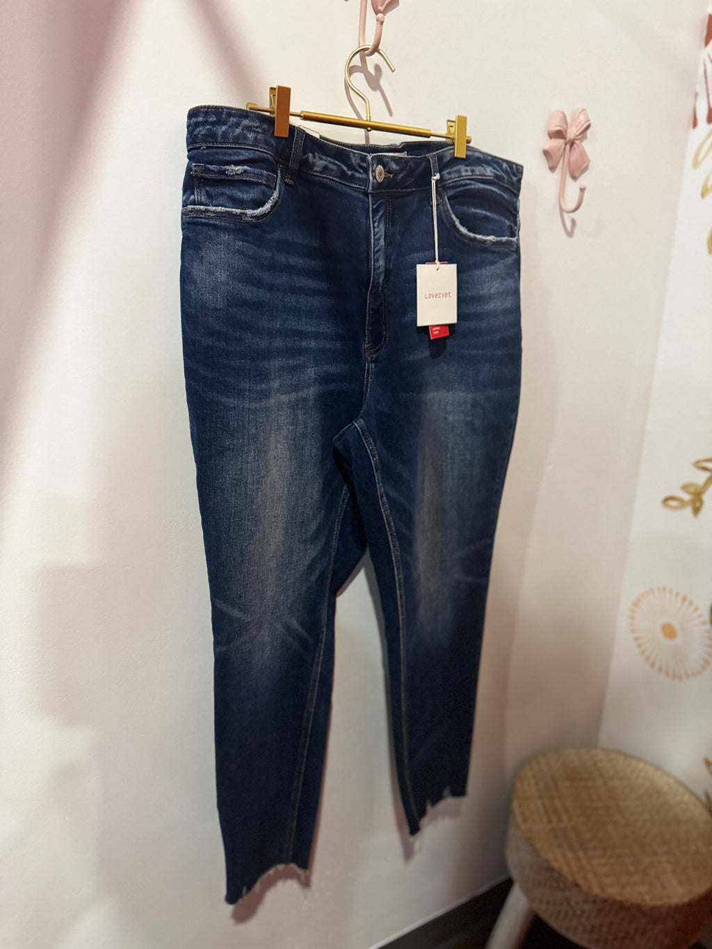 High Rise Crop Skinny