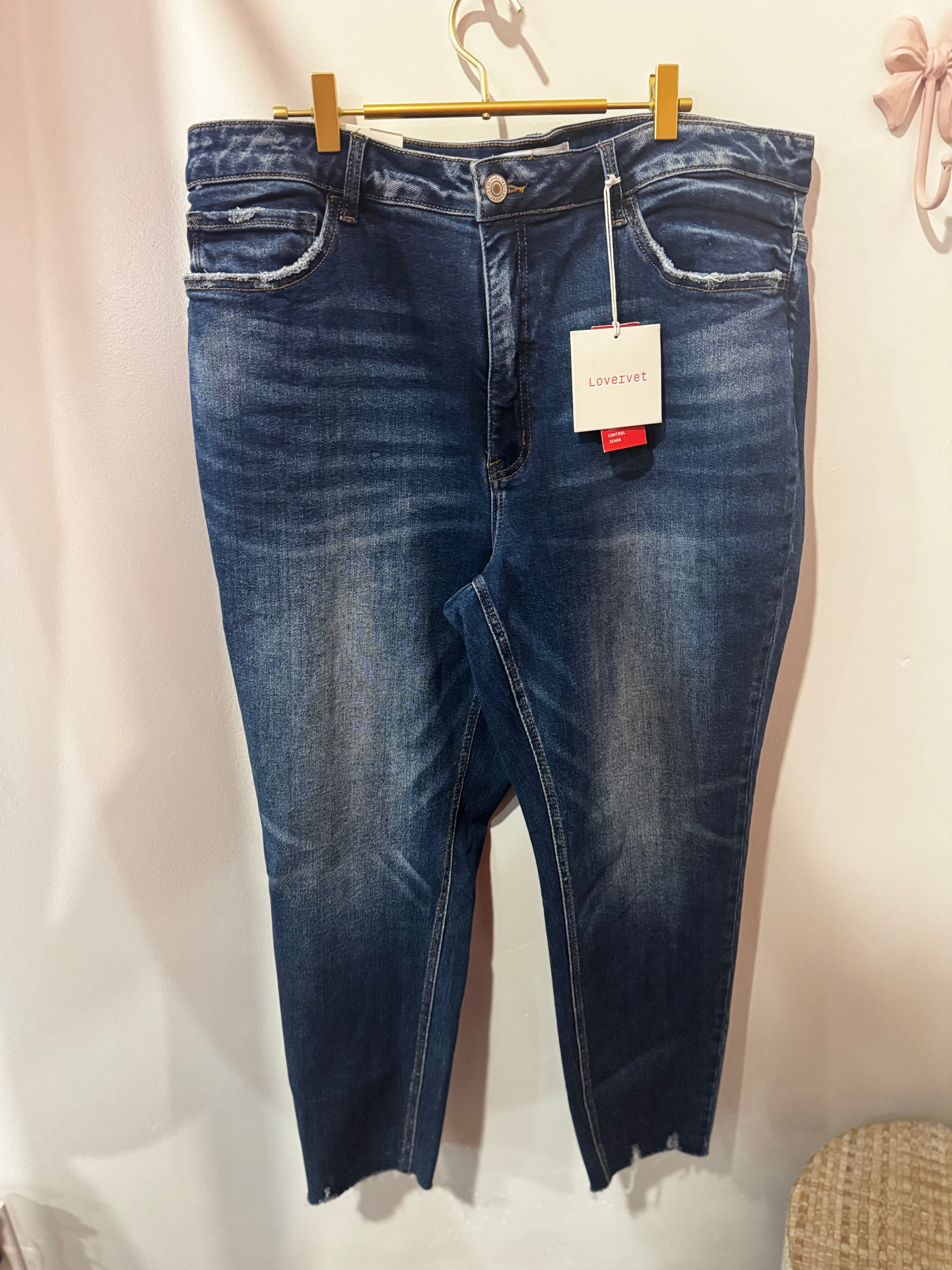 High Rise Crop Skinny