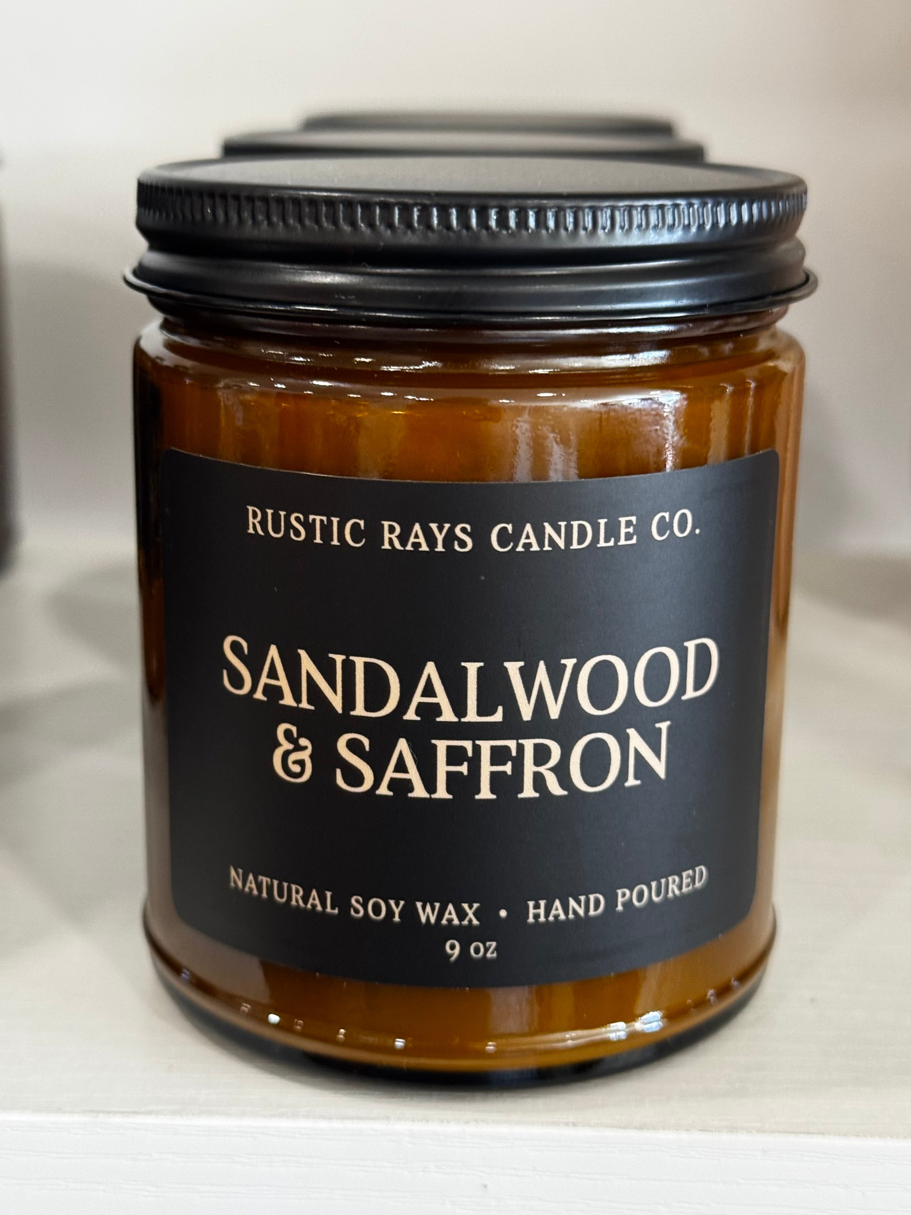 Sandalwood & Saffron Candle (9oz)