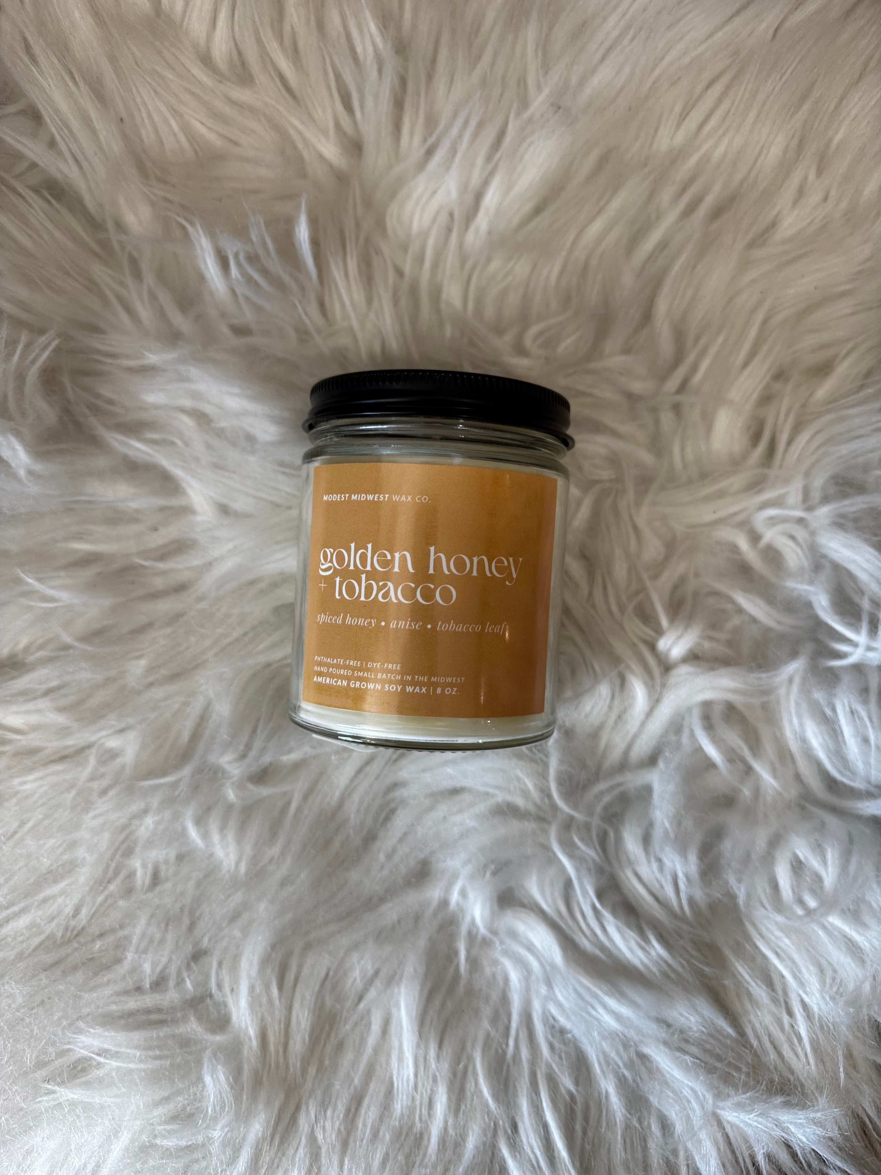 Golden Honey + Tobacco Candle (8oz)