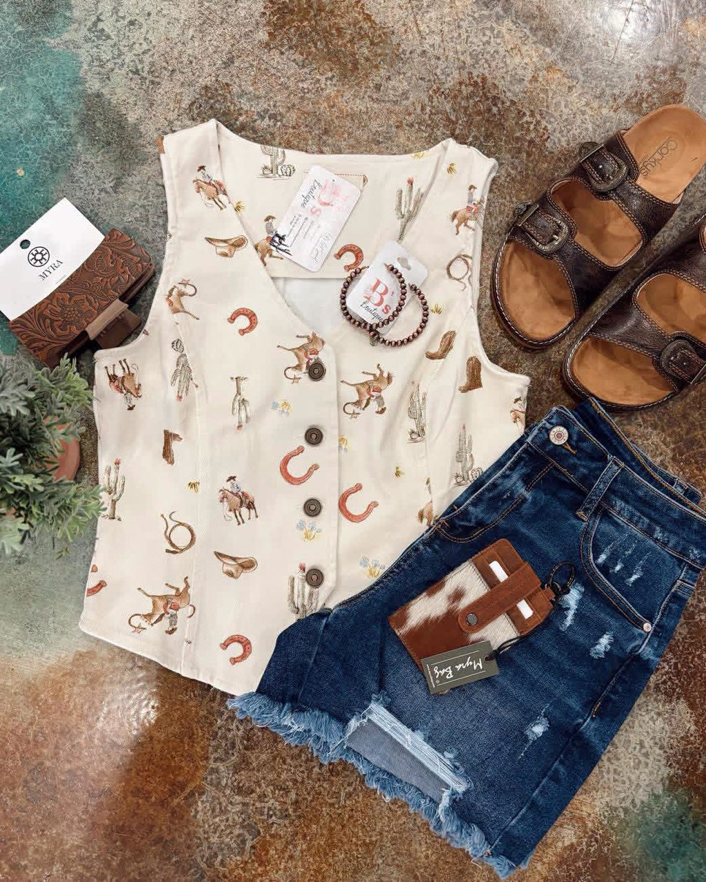 Wild West Denim Vest