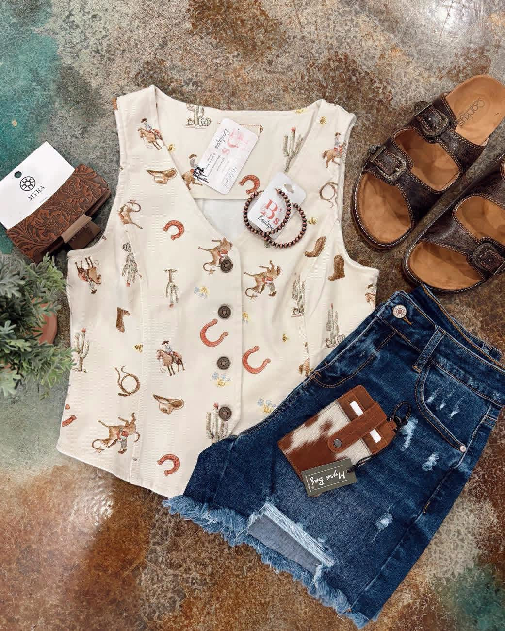 Wild West Denim Vest