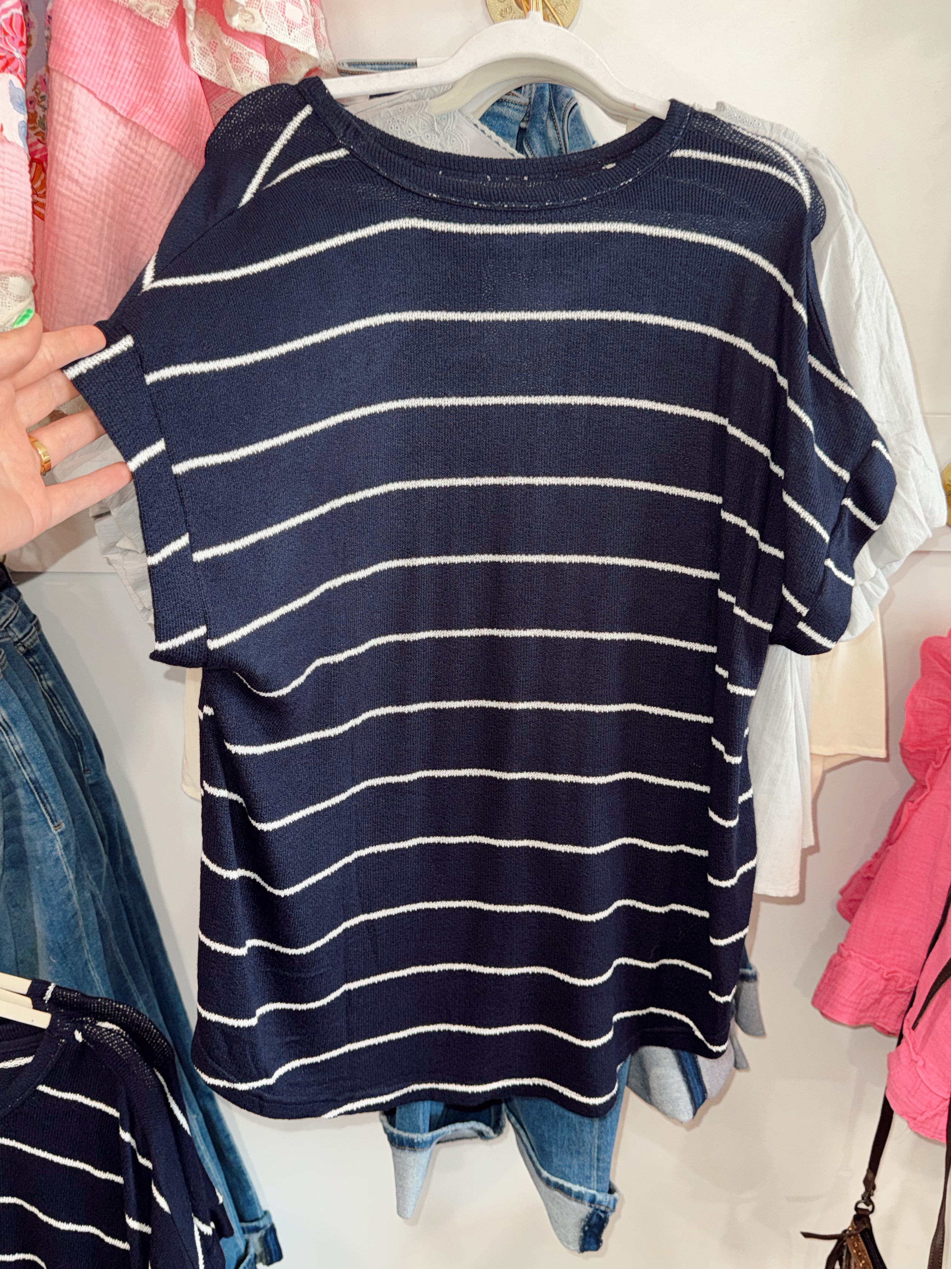 Plus Size Striped Top