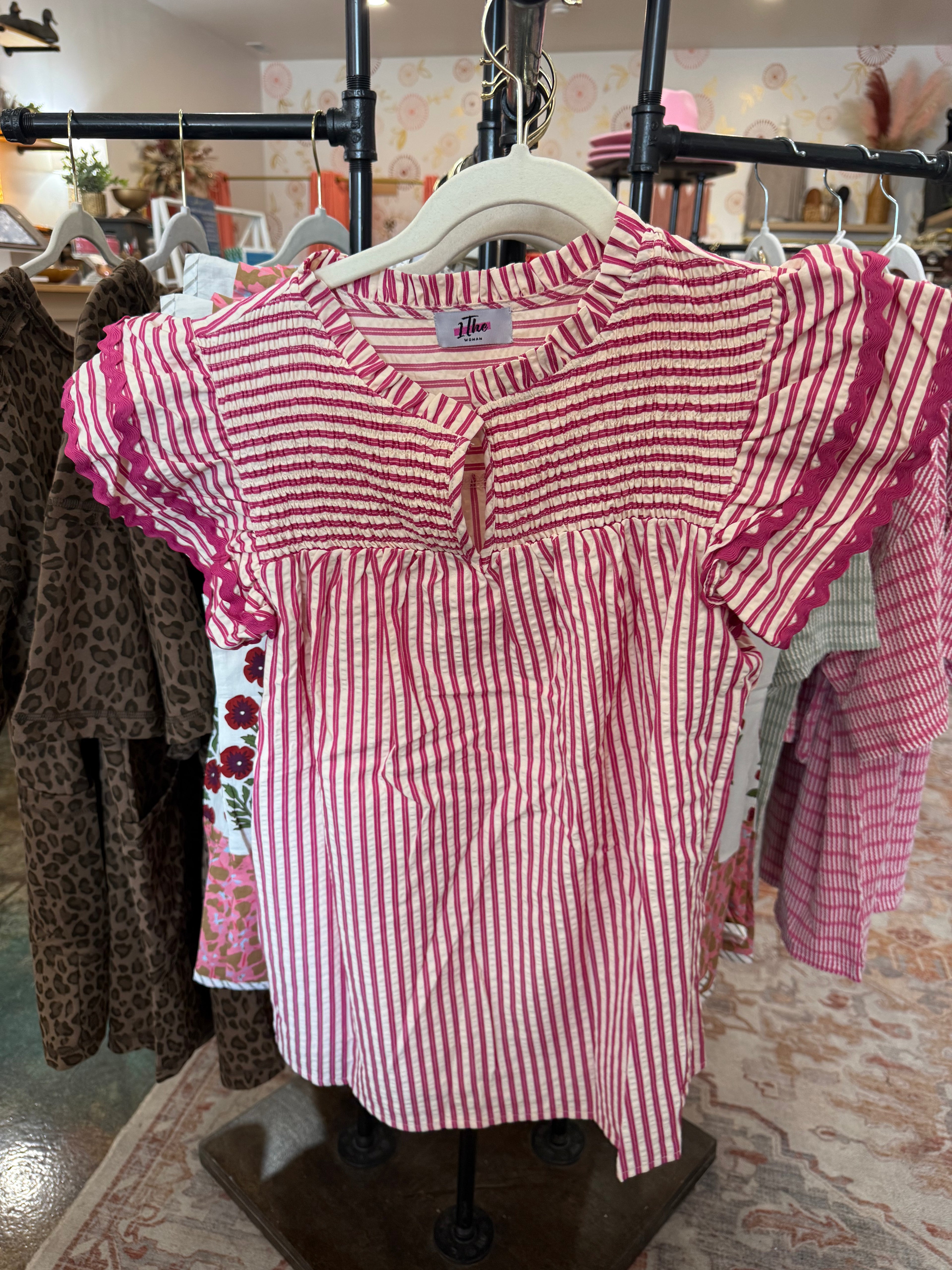 Rose Ruffle Top