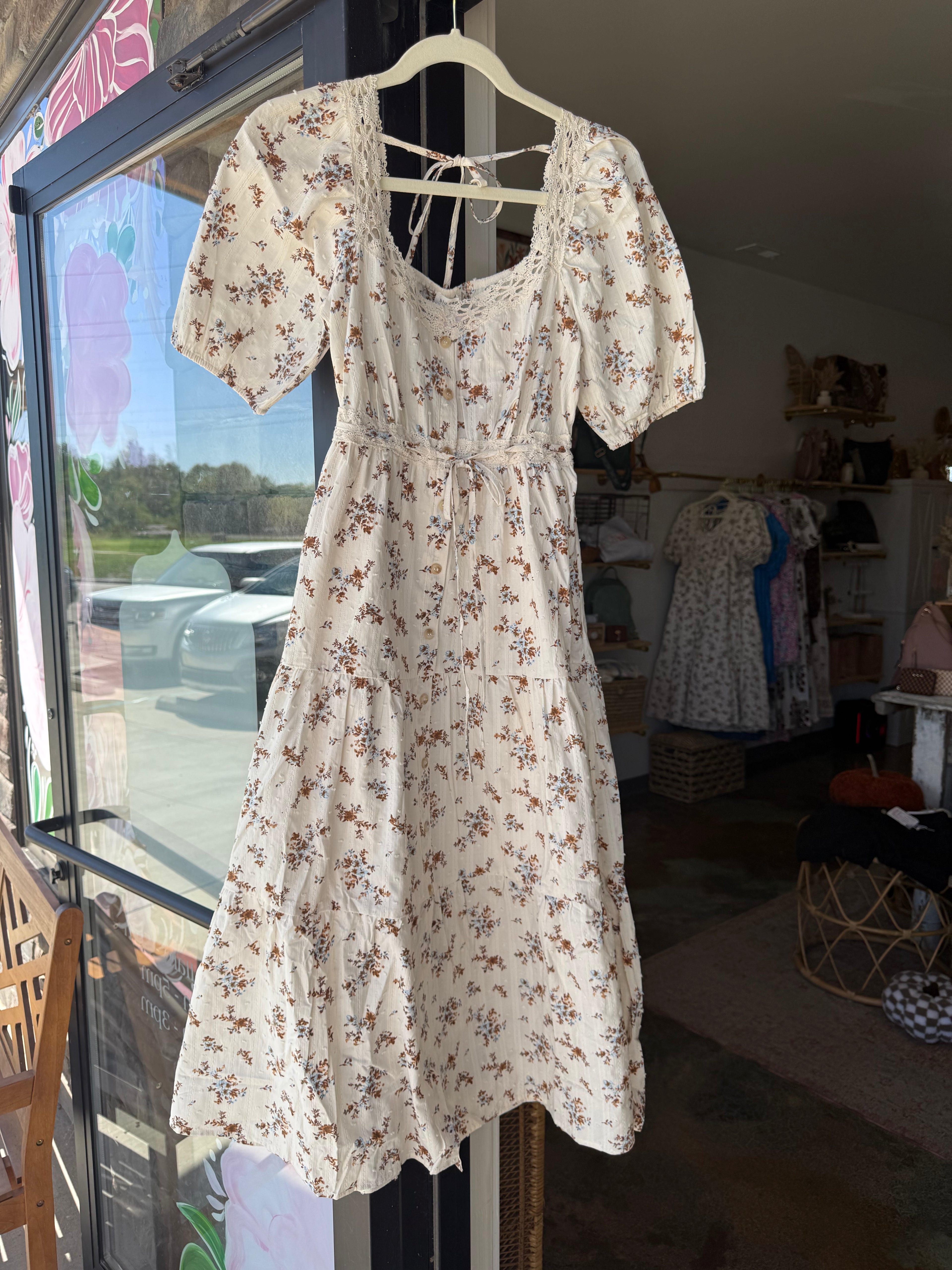 Floral Crochet Dress